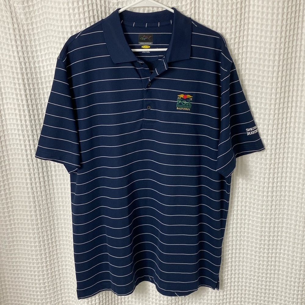 Mens Greg Norman 2016 PGA Championship at Baltusrol Golf Polo - Size XL